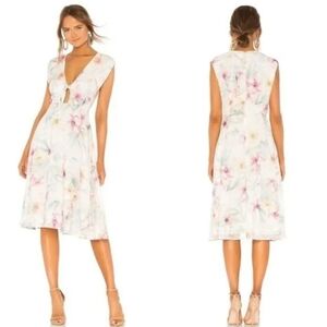 Yumi Kim Spring Fling Floral Tie Bodice Reminisce Midi NWT Size Small